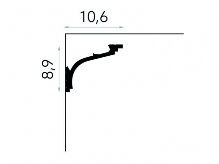 Profil LED Polimer Rigid Polyforce Mardom MD110 89x106x2000 mm [2]