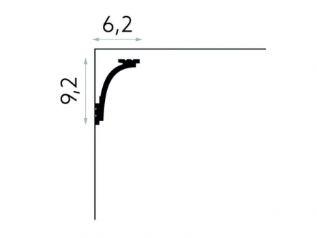 Profil LED Polimer Rigid Polyforce Mardom MD111 92x62x2000 mm [2]