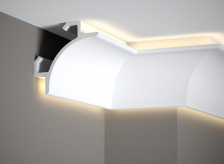 Profile pentru LED - Profil LED Polimer Rigid Polyforce Mardom QL001 147x147x2000 mm