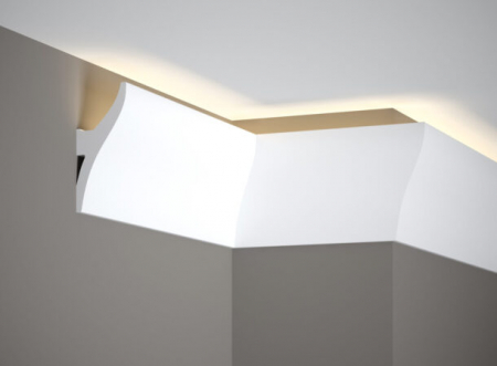 Profile pentru LED - Profil LED Polimer Rigid Polyforce Mardom QL010 120x42x2000 mm