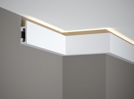 PROFILE DECORATIVE - Profil LED Polimer Rigid Polyforce Mardom QL019 80x25x2000 mm