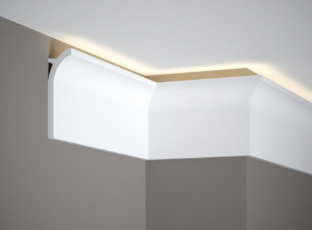 Profile pentru LED - Profil LED Polimer Rigid Polyforce Mardom QS011 135x40x2000 mm