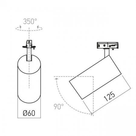 Proiector ARELUX TL01NW MGB 7W 623lm 4000K CRI80 Auriu Opac [1]