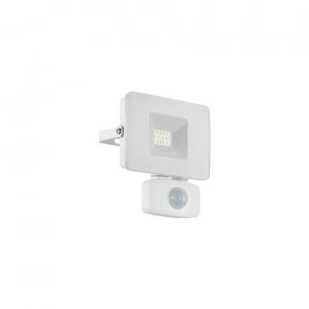 ILUMINAT EXTERIOR - Proiector exterior cu senzor EGLO FAEDO 33156, LED 10W 900lm 5000k, Aluminiu/Alb