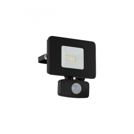 ILUMINAT EXTERIOR - Proiector exterior cu senzor EGLO FAEDO 97459, LED 10W 900lm 5000k, Aluminiu/Negru