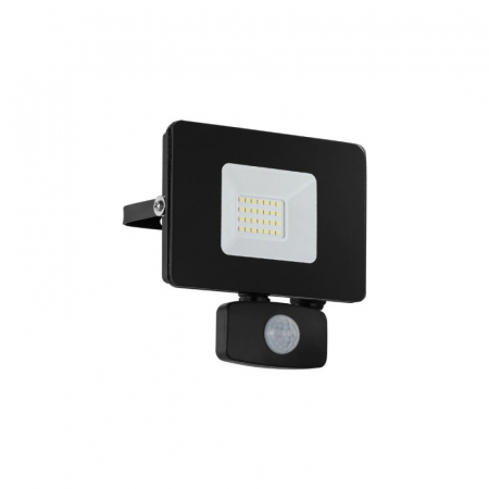 ILUMINAT EXTERIOR - Proiector exterior cu senzor EGLO FAEDO 97461, LED 20W 1800lm 5000K, Aluminiu/Negru