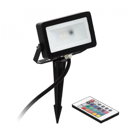 ILUMINAT EXTERIOR - Proiector exterior cu telecomanda EGLO FAEDO 98185, LED 10W 700lm RGB