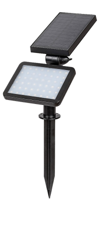 Proiector exterior fatade/plante solar Rabalux Kelna LED 9,6W 200lm 4000K plastic black stil modern DC 3.7V IP44 77011 [3]