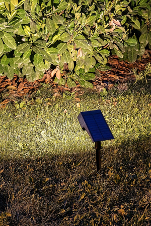 Proiector exterior fatade/plante solar Rabalux Nantes LED 0,5W 50lm 3000K plastic black stil modern DC 3.7V IP65 77088 [4]