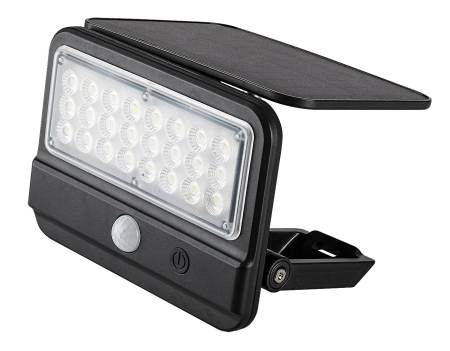 Proiector exterior solar Rabalux Flaxton LED 7W 700lm 4000K plastic black stil modern DC 3.7V IP54 77040 [1]