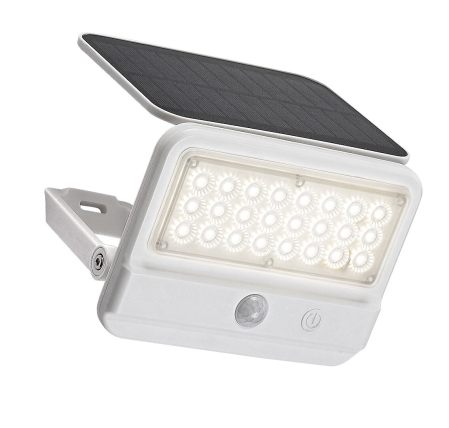Proiectoare - Proiector exterior solar Rabalux Flaxton LED 7W 700lm 4000K plastic white stil modern DC 3.7V IP54 77090