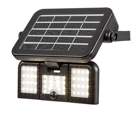 Proiectoare - Proiector exterior solar Rabalux Lihull LED 9,6W 500lm 4000K plastic black stil modern DC 3.7V IP44 77020
