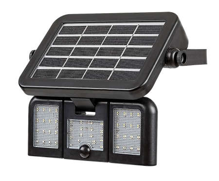 Proiector exterior solar Rabalux Lihull LED 9,6W 500lm 4000K plastic black stil modern DC 3.7V IP44 77020 [1]