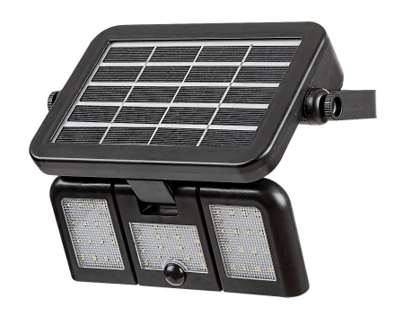 Proiector exterior solar Rabalux Lihull LED 9,6W 500lm 4000K plastic black stil modern DC 3.7V IP44 77020 [4]