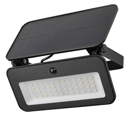 Proiector exterior solar Rabalux Tarcal LED 8W 1200lm 3000K, 4000K, 6500K plastic black stil modern DC 3.7V IP65 77160 [1]