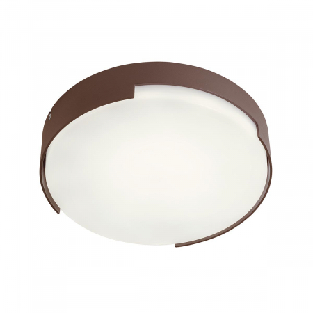 ILUMINAT EXTERIOR - R90006 Plafoniera REDO SKOR LED 17W 1020lm 3000K IP54 Aluminiu turnat dark brown CRI 80