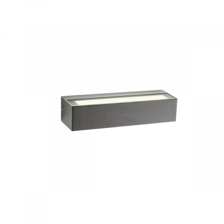 BLACK FRIDAY 2024 - R90257 Aplica REDO AROOS LED 12W 862lm 3000K IP65 Aluminiu Turnat Dark grey Optics 2x100° CRI 80
