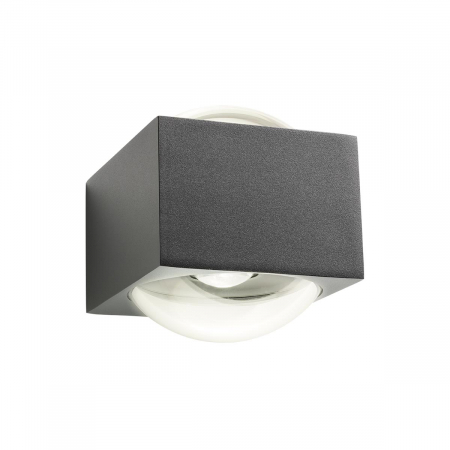 R90276 Aplica REDO ARI LED 2x6W 890lm 3000K IP65 Aluminiu Turnat Dark Gray CRI 80