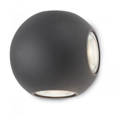 ILUMINAT EXTERIOR - R9169 Aplica REDO MILESTONE LED 6,5W 350lm 2900-3100K IP54 Aluminiu turnat DARK GREY CRI 82