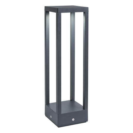 ILUMINAT EXTERIOR - R9578 Stalpisor REDO TOWER LED 15,8W 875lm 3000K IP54 Aluminiu turnat dark grey CRI 82