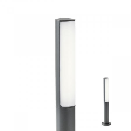 ILUMINAT EXTERIOR - R9589 Stalpisor REDO TROLL LED 9,5W 820lm 4000K IP54 Aluminiu turnat dark grey CRI 85