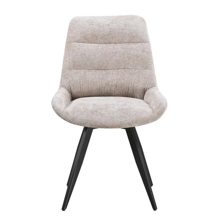 Scaun ART, bej/negru, stofa/metal, 65x56x86 cm [1]