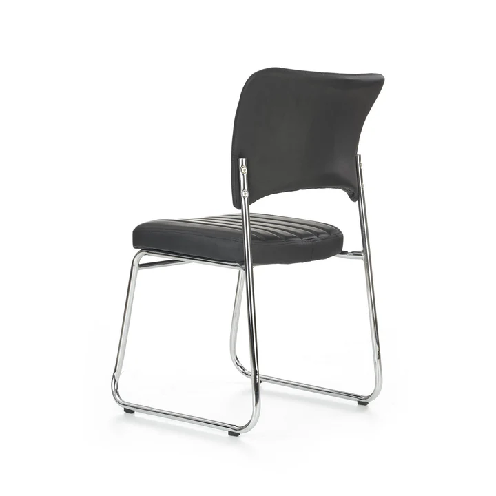 Scaun tapitate imitatie piele Rapid Black, 48X58X83 CM [1]