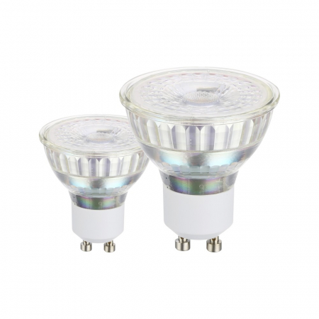 ILUMINAT - Set 2 becuri EGLO LM_LED_GU10 110147, GU10 2X4,5W 345lm 3000K Ø50, Transparent