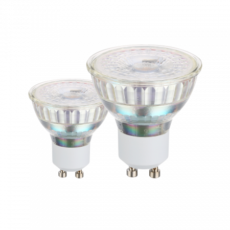 ILUMINAT - Set 2 becuri EGLO LM_LED_GU10 110148, GU10 2X4,5W 345lm 4000K Ø50, Transparent