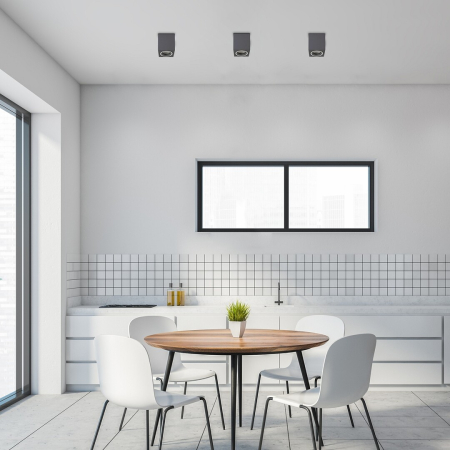 Spot aplicat fix Rabalux Kobald GU10 GU10 1X MAX 25W   aluminiu gray stil modern 230V, 50Hz IP20 71164 [5]