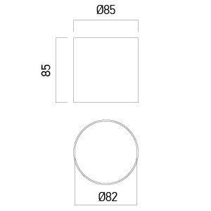 Spot Aplicat Fix Xroll Arelux RX02NW MBK 220-240VAC 719 Im 4000K SMD 2835 SAN’AN IP44 [1]