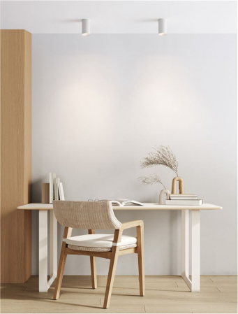 Moderne - Spot Aplicat Nova Luce ASMARA 9011332 GU10 1x10W    Sandy White Aluminium   IP20