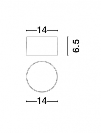 Spot Aplicat Nova Luce LULDO 9030727 LED 16W 3000K 1063lm Sandy White Aluminium   IP20 [8]