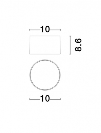 Spot Aplicat Nova Luce ZIAZA 9030729 LED 10W 3000K 550lm Sandy White Aluminium   IP20 [8]