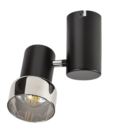 Spot aplicat reglabil Rabalux Hatice E14 E14 1x MAX 15W metal black stil minimal, IP20 73052 [1]
