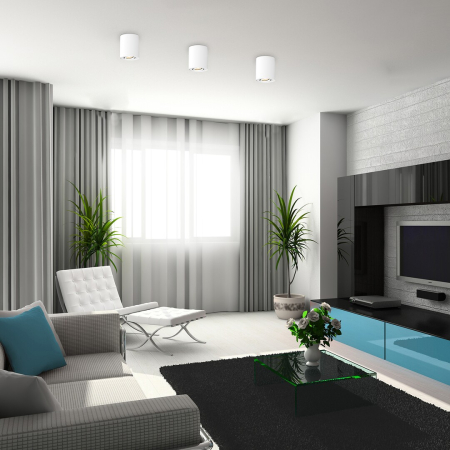Spot aplicat reglabil Rabalux Kobald GU10 GU10 1x MAX 42W   aluminiu white stil minimal 230V, 50Hz IP20 2048 [3]