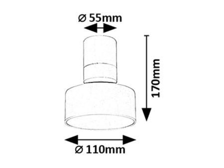 Spot aplicat reglabil Rabalux Ovidia LED 10W 640lm 3000 metal white stil tehnic 230V, 50Hz IP20 71326 [5]
