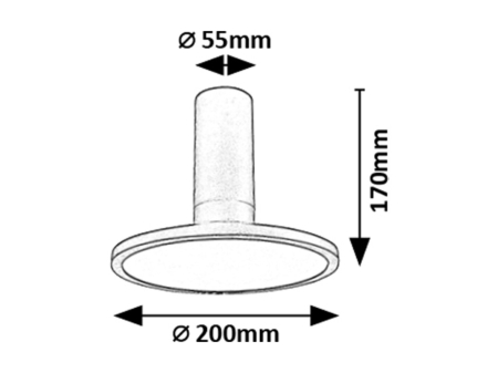 Spot aplicat reglabil Rabalux Ovidia LED 20W 1370lm 3000 metal black stil tehnic 230V, 50Hz IP20 71323 [6]