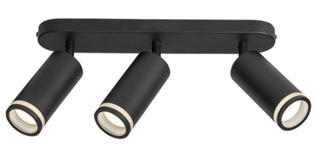 Spot aplicat reglabil Rabalux Senobia GU10 GU10 3x MAX 35W aluminiu black stil modern, IP20 73035 [2]