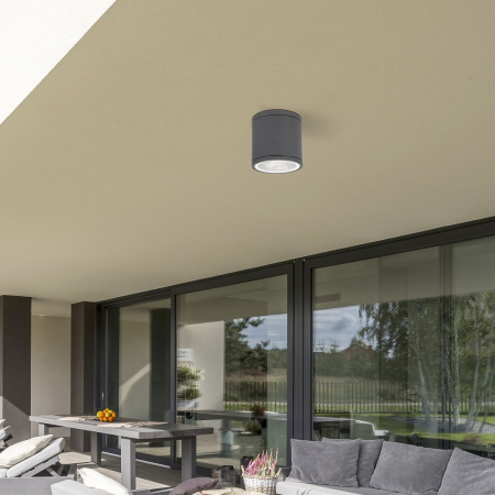 Spot exterior aplicat Rabalux Akron GU10 aluminiu anthracite stil minimal, IP54 8150 [3]