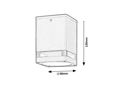 Spot exterior aplicat Rabalux Zombor GU10 aluminiu anthracite stil modern, IP54 7818 [2]
