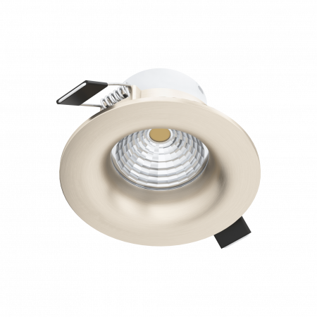 EGLO INTERIOR - Spot incastrat dimmabil EGLO SALICETO 98244, LED 6W 380lm 2700K Ø88mm, Nichel mat