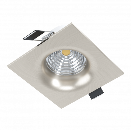 EGLO INTERIOR - Spot incastrat dimmabil EGLO SALICETO 98472, LED 6W 380lm 3000K, Nichel mat
