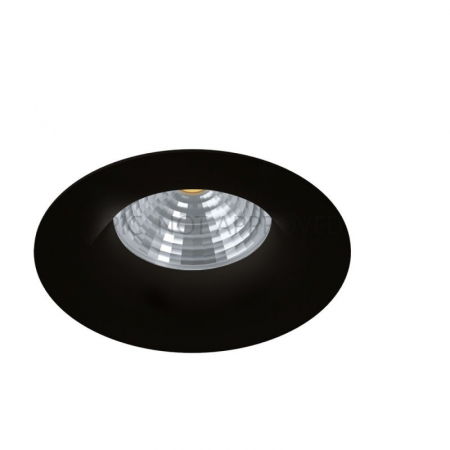 Fixe - Spot incastrat dimmabil EGLO SALICETO 98607, LED 6W 380lm 2700K Ø88mm, Negru
