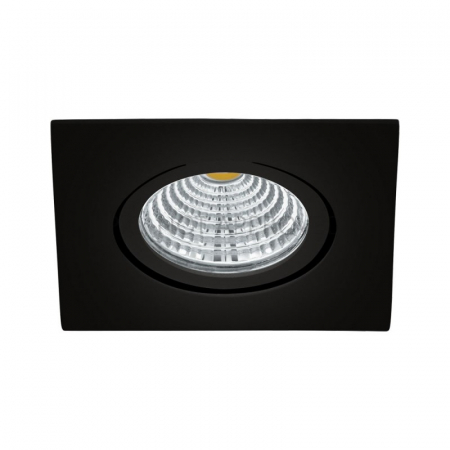 Fixe - Spot incastrat dimmabil EGLO SALICETO 98611, LED 6W 380lm 2700K, Negru