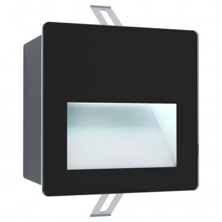 EGLO INTERIOR - Spot incastrat EGLO ARACENA 99574, LED 3.7W, 400lm, 4000K, IP65 Aluminiu, Plastic, Alb, Negru, Sticla, Negru