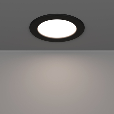 Spot incastrat EGLO Fueva 6 901413 LED 6,3W 2700K, 4000K, 6500K 720lm 220-240V,50/60Hz H 40mm x Ø119mm plastic negru plastic alb IP44 [4]
