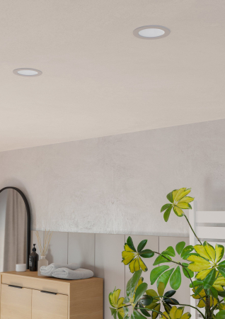 Spot incastrat EGLO Fueva 6 901417 LED 6,3W 2700K, 4000K, 6500K 720lm 220-240V,50/60Hz H 40mm x Ø119mm plastic alb plastic alb IP44 [2]