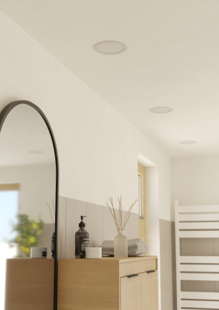 Spot incastrat EGLO Fueva 6 901418 LED 10,5W 2700K, 4000K, 6500K 1200lm 220-240V,50/60Hz H 40mm x Ø168mm plastic alb plastic alb IP44 [1]