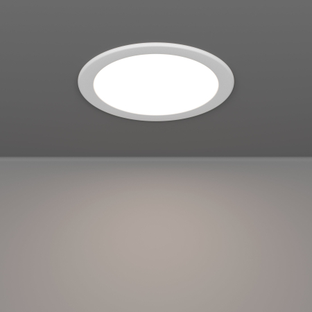 Spot incastrat EGLO Fueva 6 901418 LED 10,5W 2700K, 4000K, 6500K 1200lm 220-240V,50/60Hz H 40mm x Ø168mm plastic alb plastic alb IP44 [4]